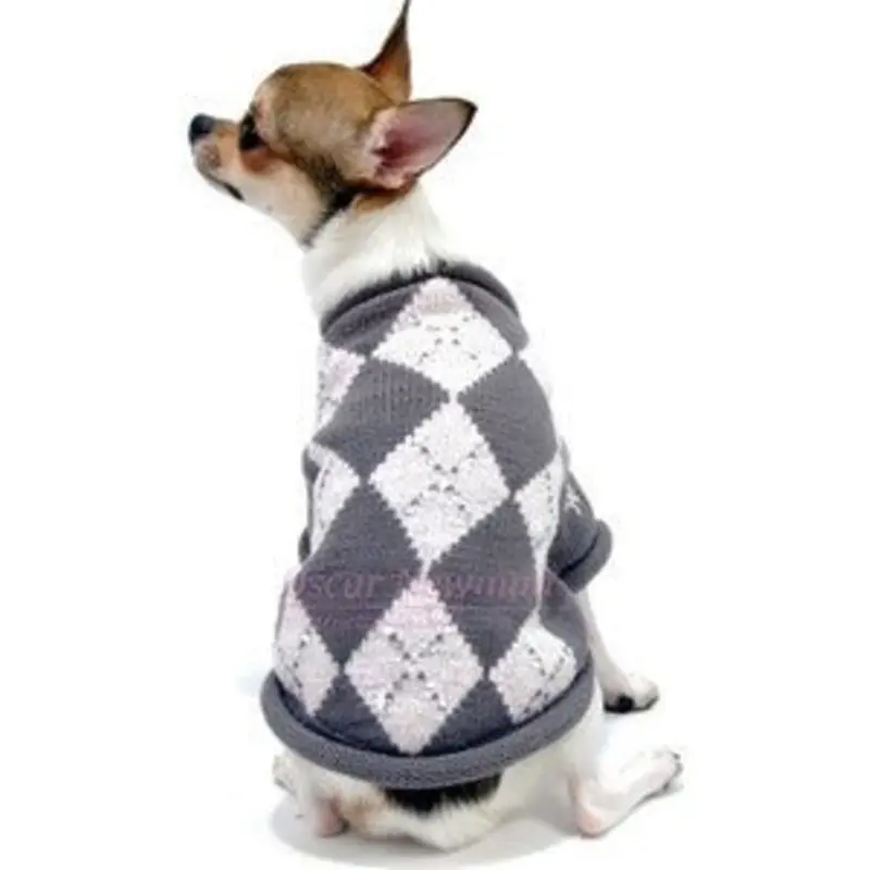 Prep Me Up Argyle Lurex Sweater in Pink
