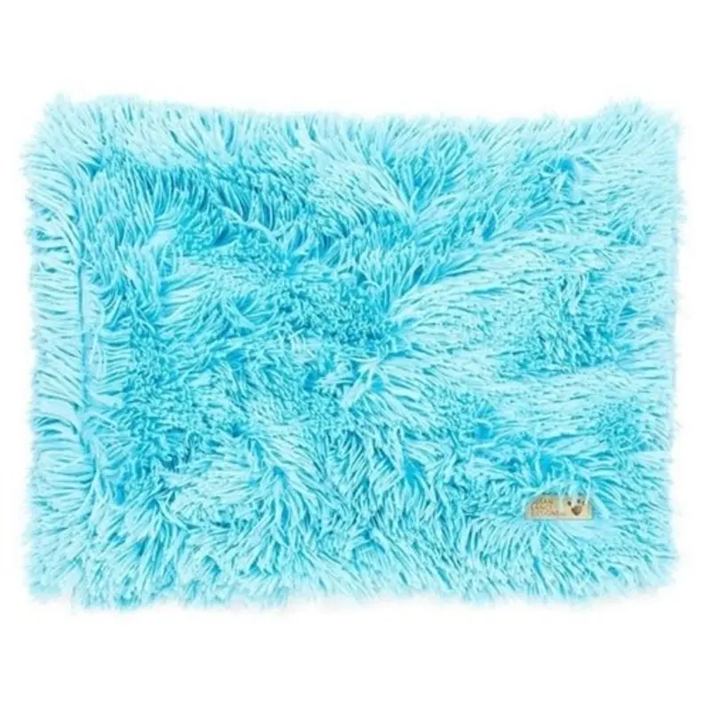 Susan Lanci Aqua Shag Blanket
