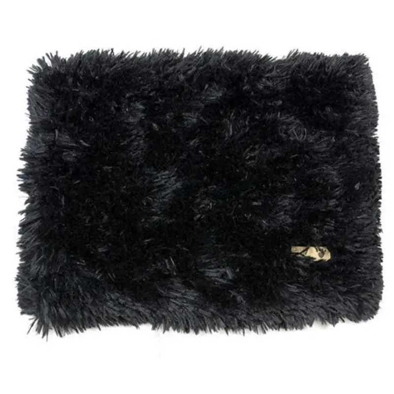 Susan Lanci Black Shag Blanket