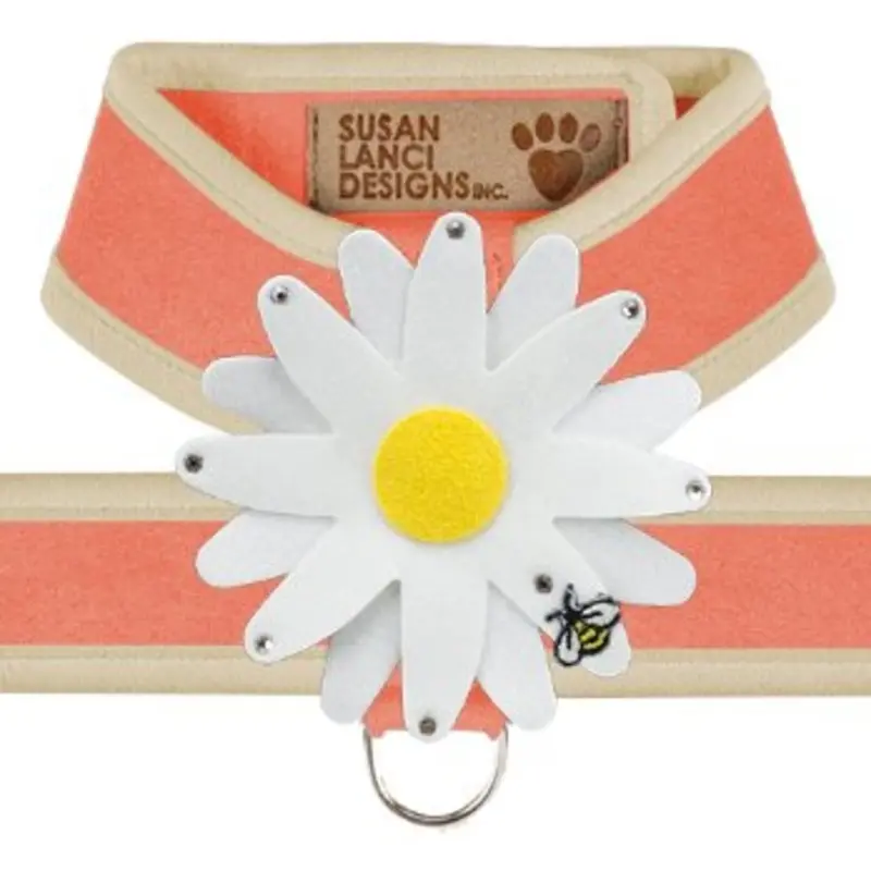Susan Lanci Two Tone Peaches N Cream Tinkie Harness with Doe Trim with Daisy