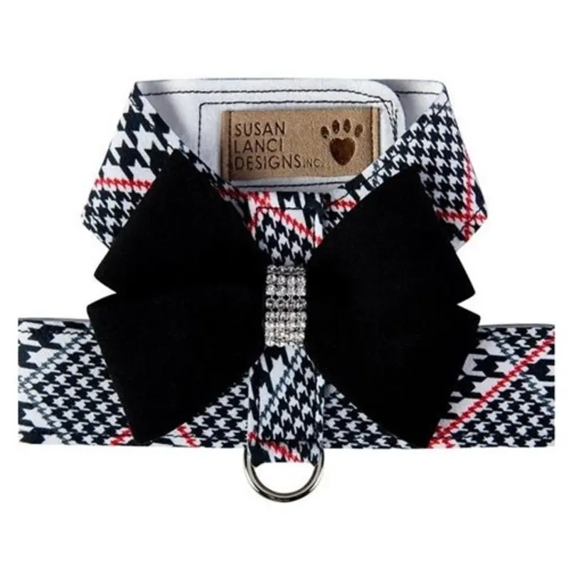 Susan Lanci Classic Glen Houndtooth with Nouveau Bow Tinkie Harness