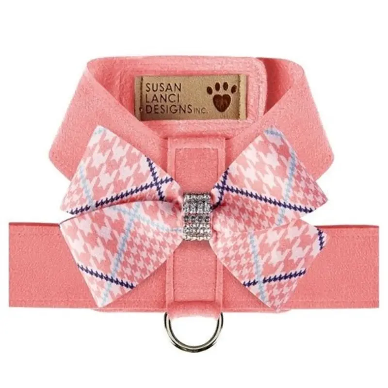 Susan Lanci Peaches N Cream Glen Houndsooth Tinkie Harness with Nouveau Bow