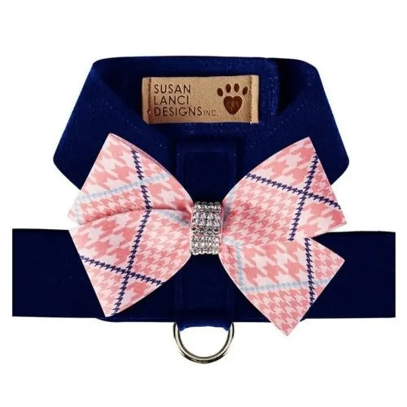 Susan Lanci Peaches N Cream Glen Houndstooth Nouveau Bow Tinkie Harness
