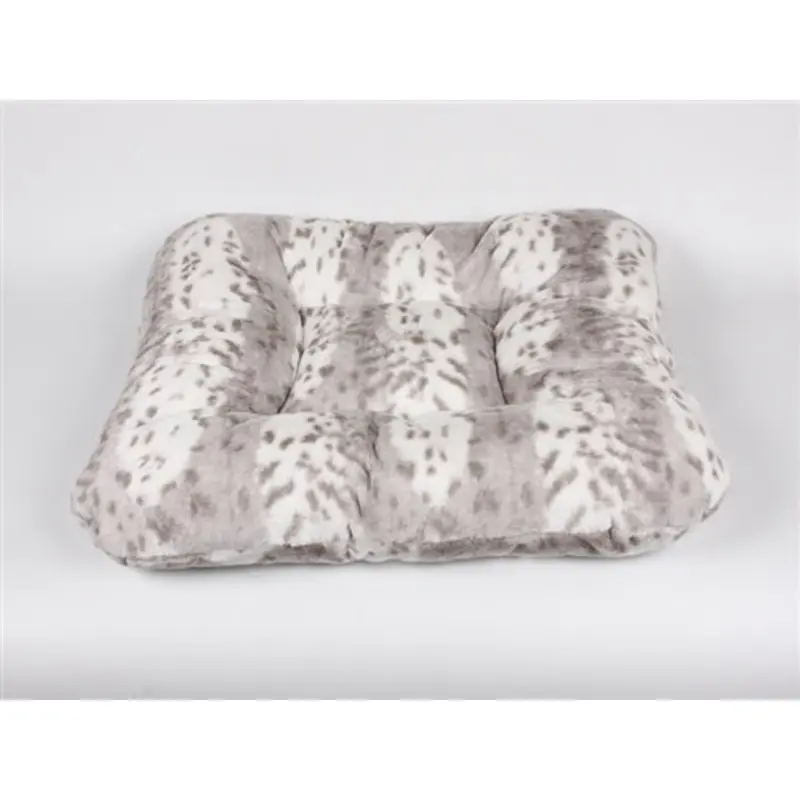 Susan Lanci Platinum Snow Leopard Bed - Square