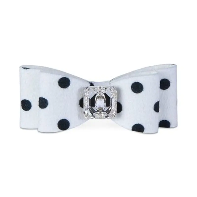 Susan Lanci Polka dot Big Bow Hair Bow