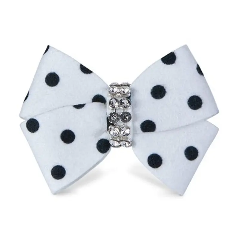 Susan Lanci Polka dot Nouveau Bow Hair Bow