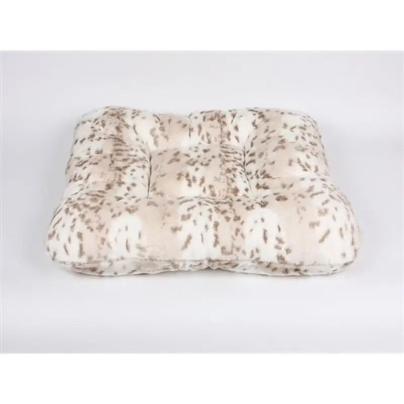 Susan Lanci Arctic Snow Leopard Bed - Square