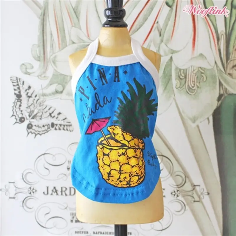 Wooflink Pina Colada Top in Blue