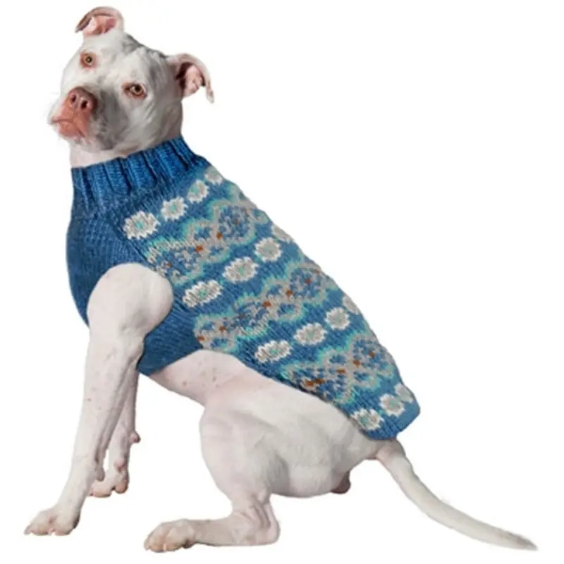 Teal Fairisle Alpaca Sweater