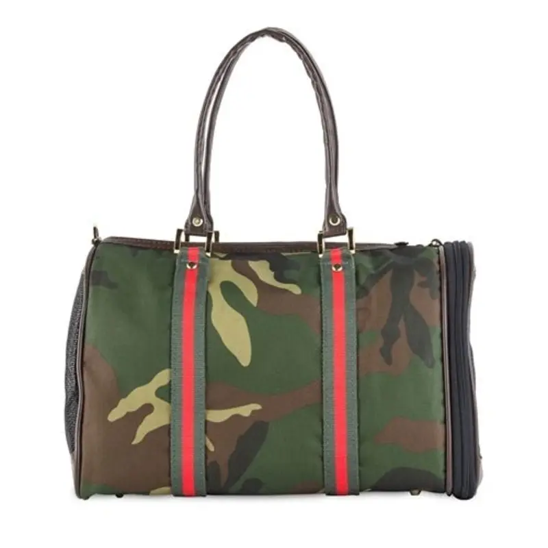 Duffel Camouflage Carrier with Red Stripe