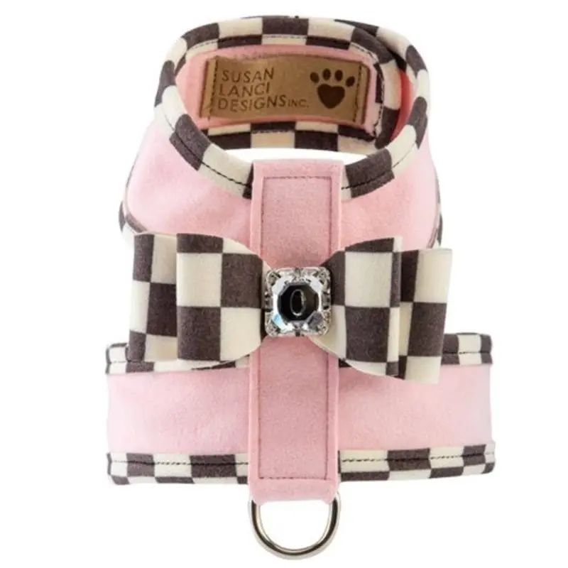 Susan Lanci Windsor Check Trim Two Tone Tinkie Harness in Many Colors