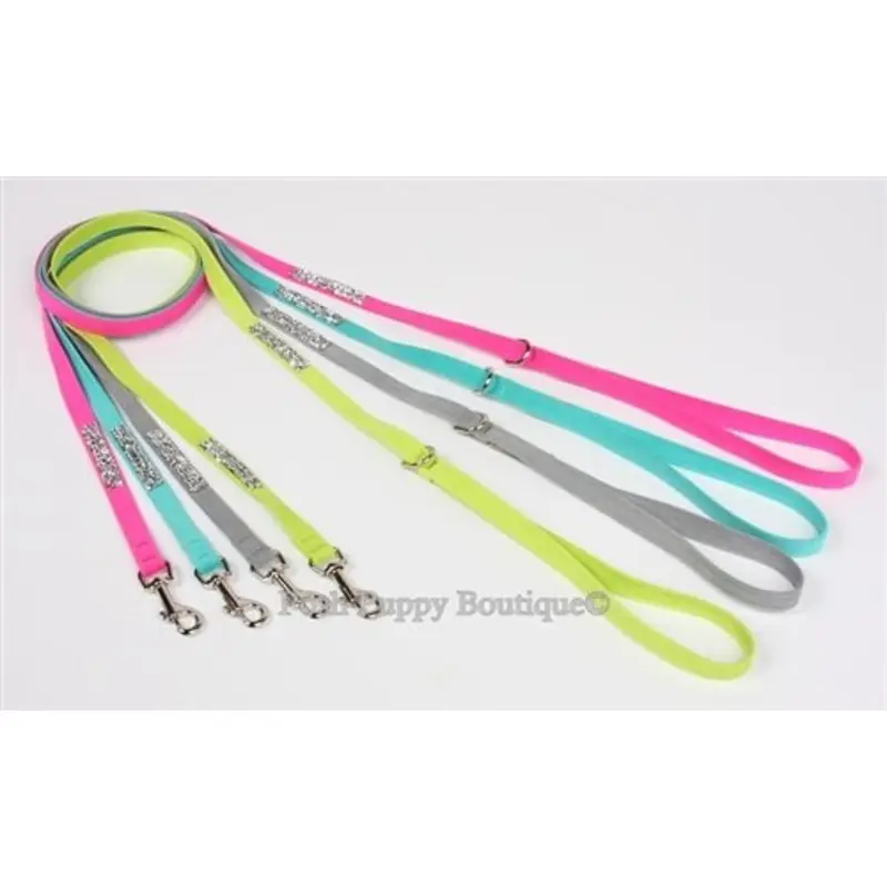Susan Lanci Crystal Rock Collection Dog Leash in Many Colors