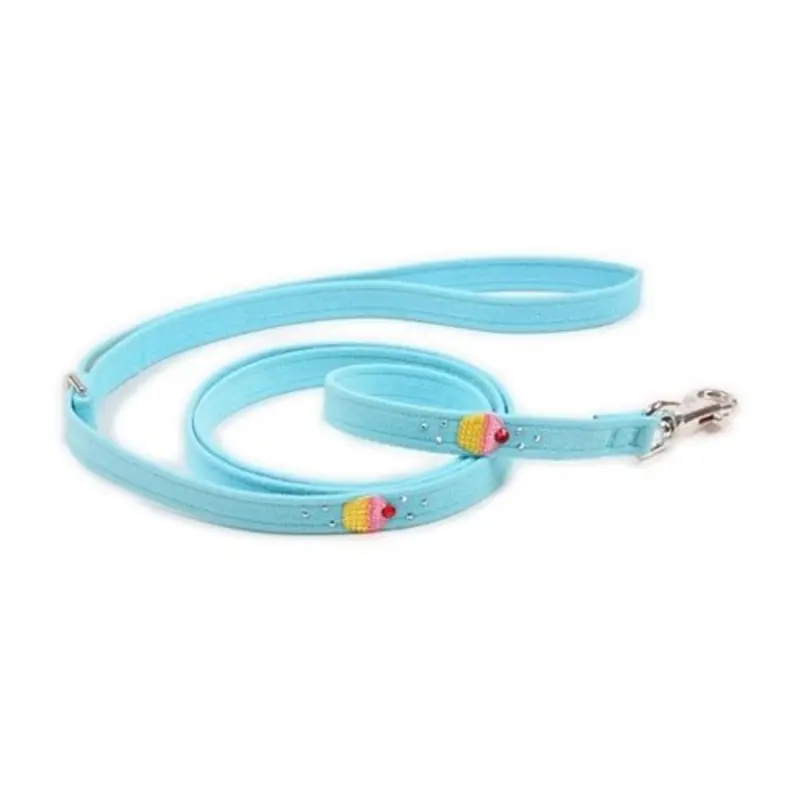 Susan Lanci Cupcakes Collection Ultrasuede Dog Leashes - Many Colors