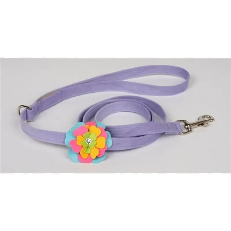 Susan Lanci Fantasy Flowers Collection Leash in Lavender