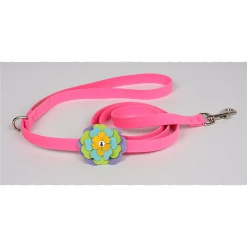 Susan Lanci Fantasy Flowers Collection Leash in Perfect Pink