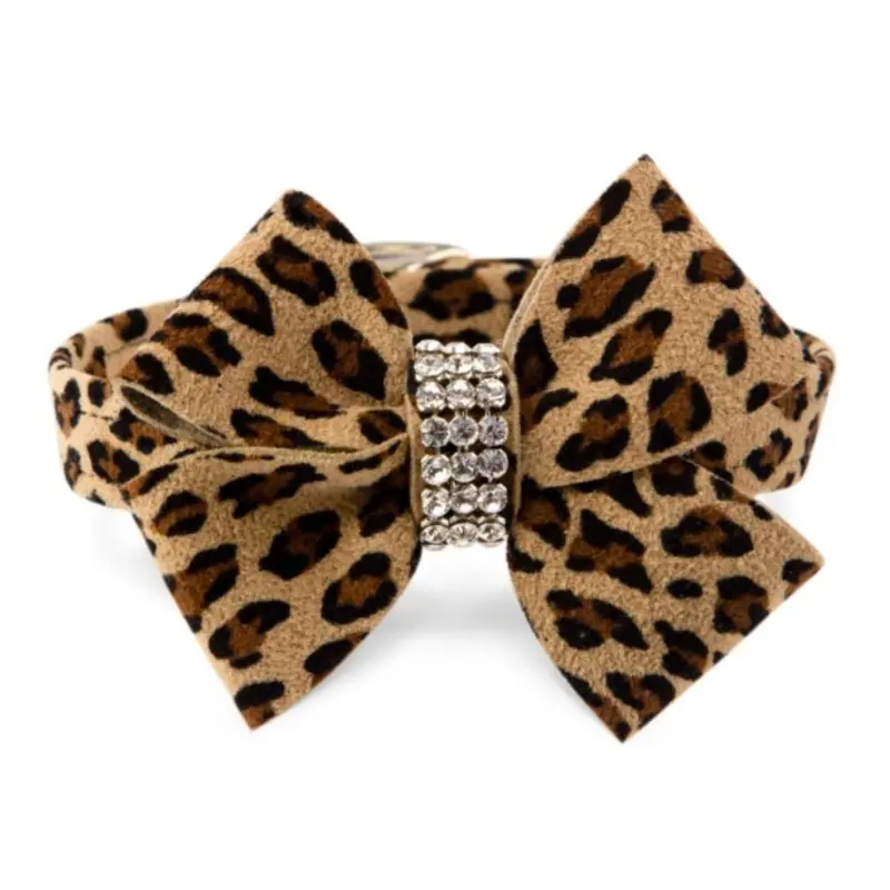 Susan Lanci Jungle Print Collection 1/2" Nouveau Bow Collar