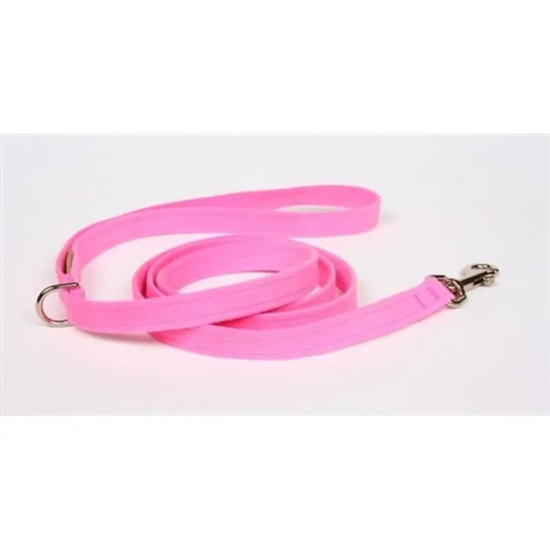 Susan Lanci Plain Ultrasuede Dog Leash in Many Colors