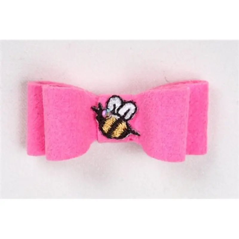 Susan Lanci Bee Hair Bows -Perfect Pink