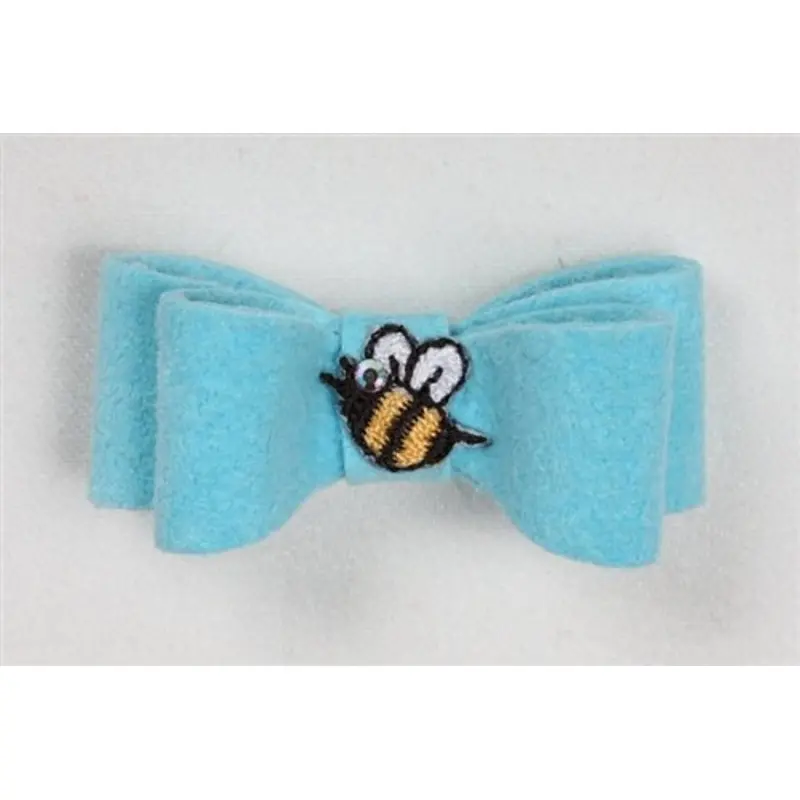 Susan Lanci Bee Hair Bows -Tiffi Blue