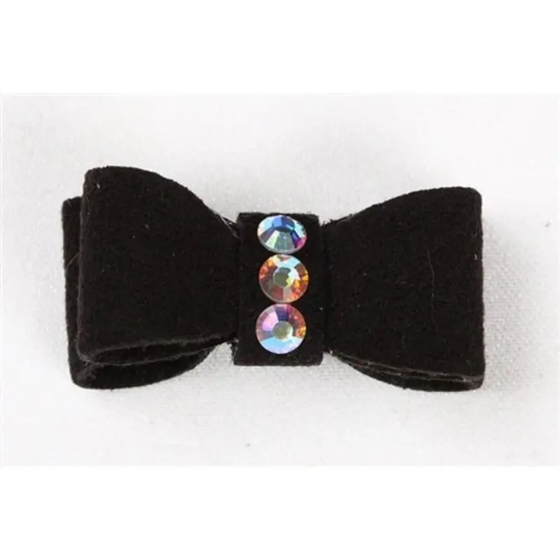Susan Lanci Plain Collection Crystal Hair Bows - Many Colors