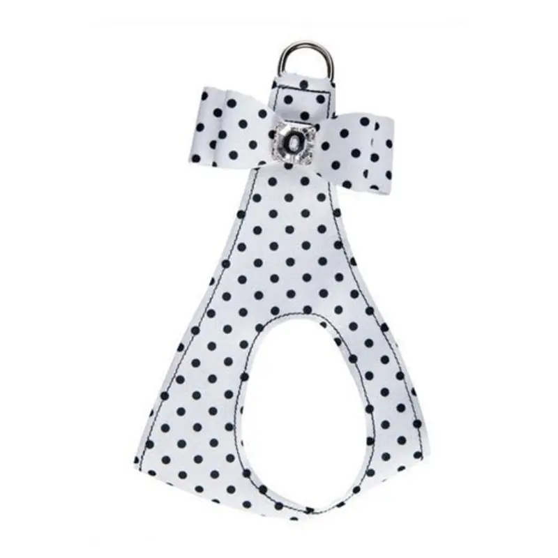 Susan Lanci Polka Dot Big Bow Step In Harness