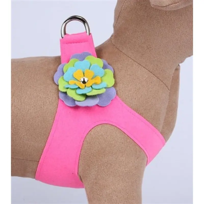 Susan Lanci Fantasy Flower Collection Step-In Harness - Perfect Pink