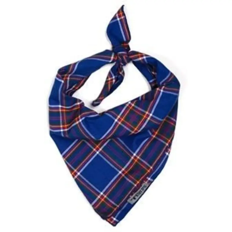 Royal Plaid Tie Bandana