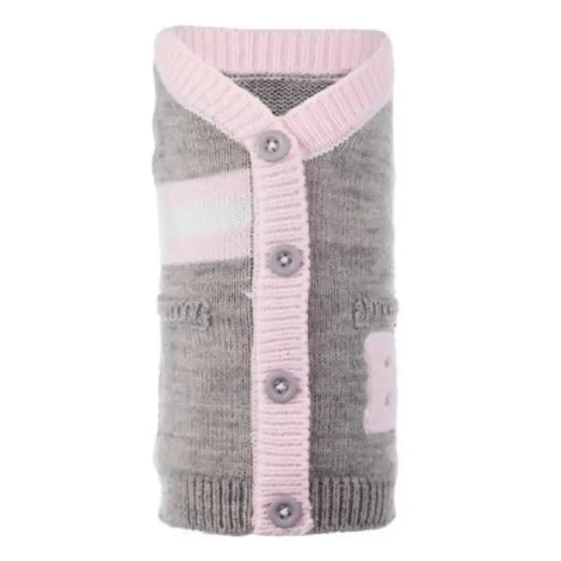 Varsity Cardigan in Pink