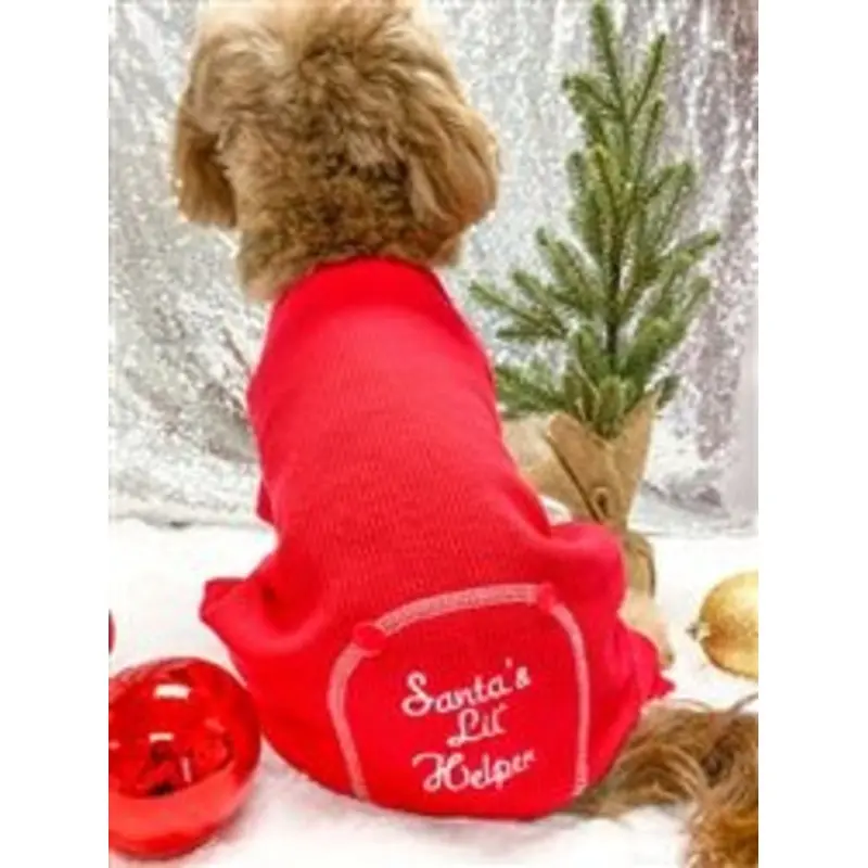 Christmas Dog Pajama - Santas Lil Helper
