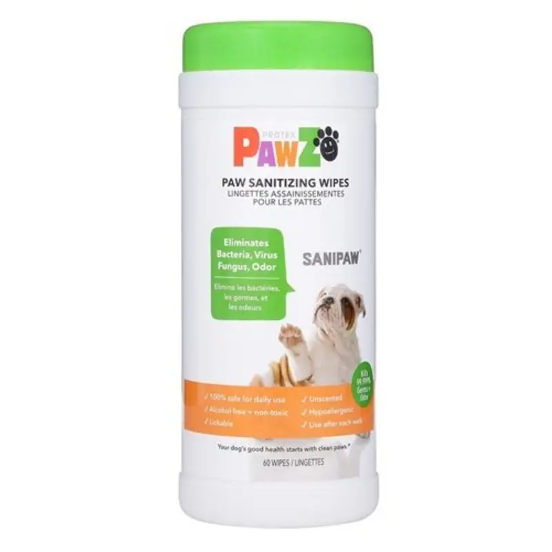 PawZ SaniPaw Wipes (60 Ct)