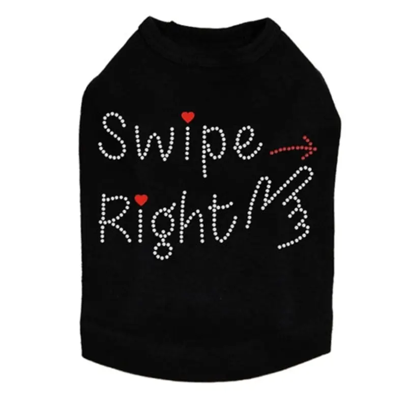 Swipe Right Dog Tank - Many Colors