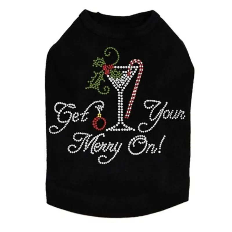 Christmas Martini Dog Tank - Many Colors