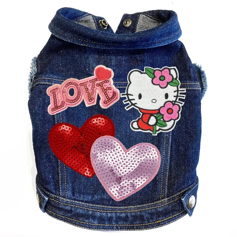 Hello Kitty Denim Jacket in Plain Denim