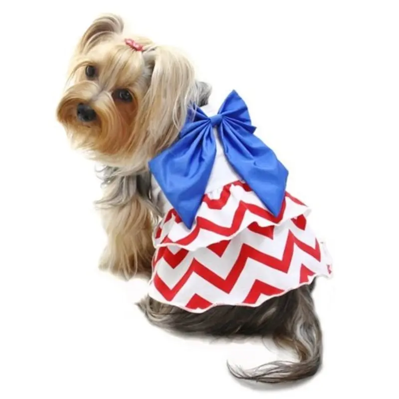 Red-White-Blue Large Bow Sundress