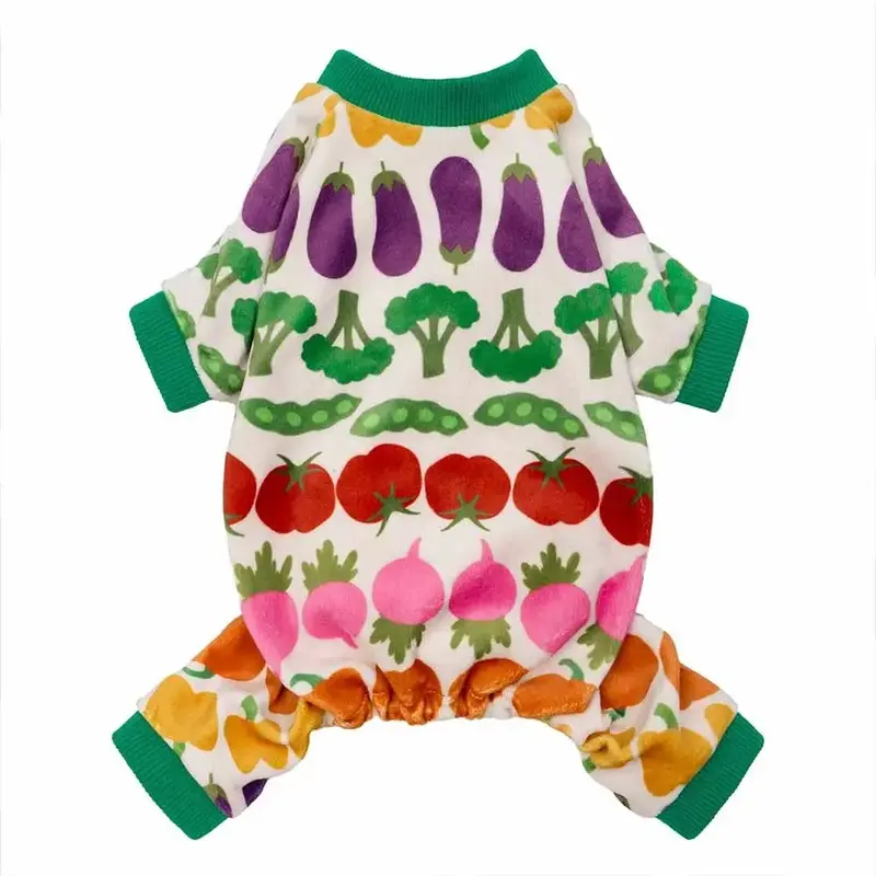 Vegetable Prints Dog Pajamas