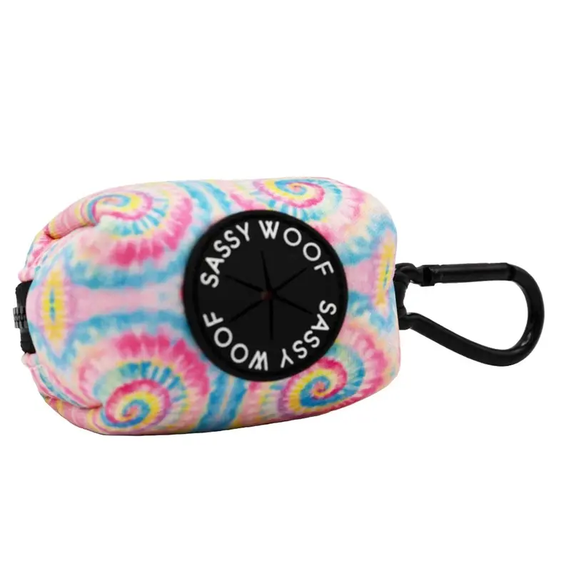 Dog Waste Bag Holder - Groovy Good Vibes