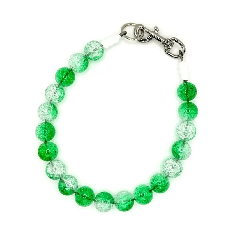 Emerald Fizz Beaded Pet Collar