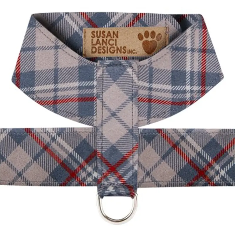 Susan Lanci Scotty Plain Tinkie Harness in Doe Plaid