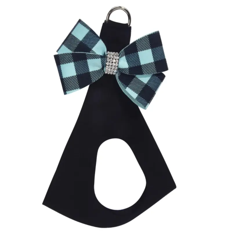 Susan Lanci Tiffi Gingham Nouveau Bow Step In Harness