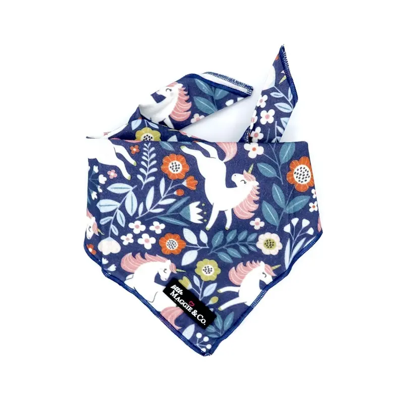Maggie and Co. Cotton Bandana: Unicorn Dreams