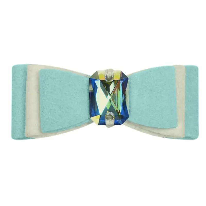 Susan Lanci Tiffi's Gift Big Bow Hair Bow with AB Crystal