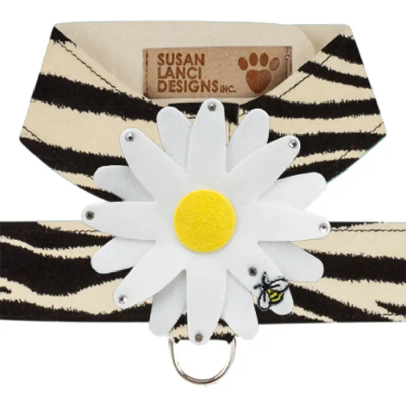 Susan Lanci Tinkie Large Daisy Tinkie Ultrasuede Harness Jungle Print Collection