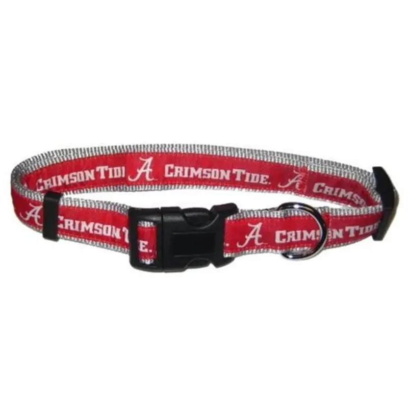 NCAA Alabama Crimson Tide Ribbon Dog Collars