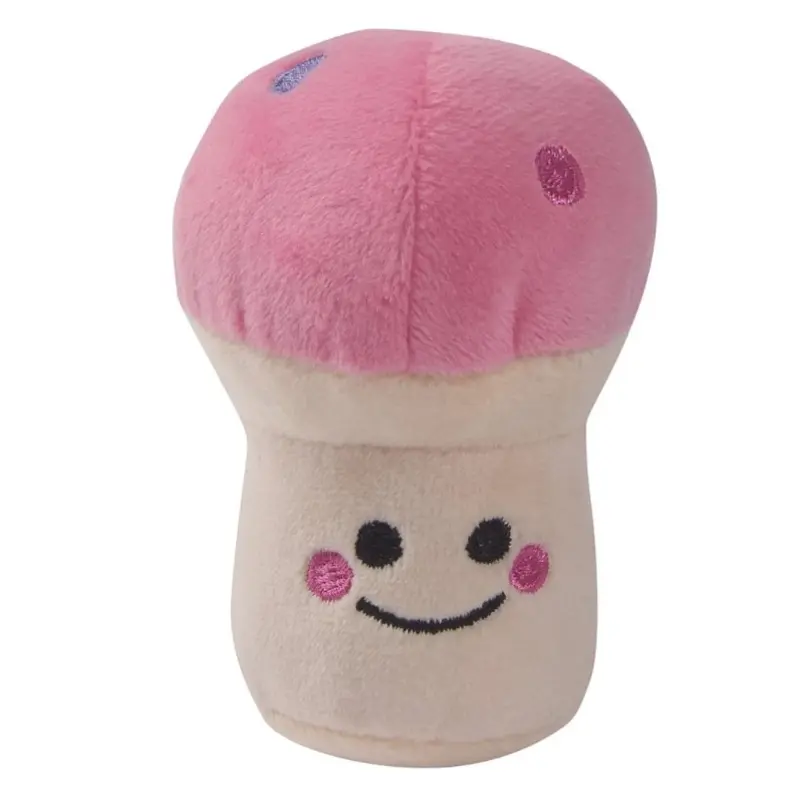 Susan Lanci Plush Mushroom Squeaky Dog Toy in 2 Colors