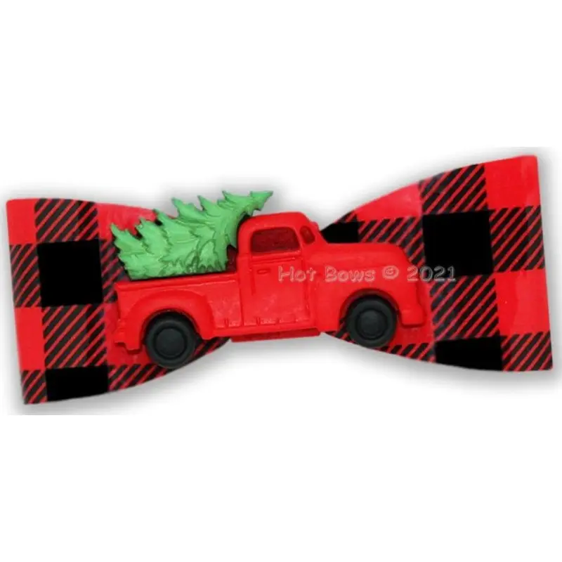 Country Christmas Hair Bow