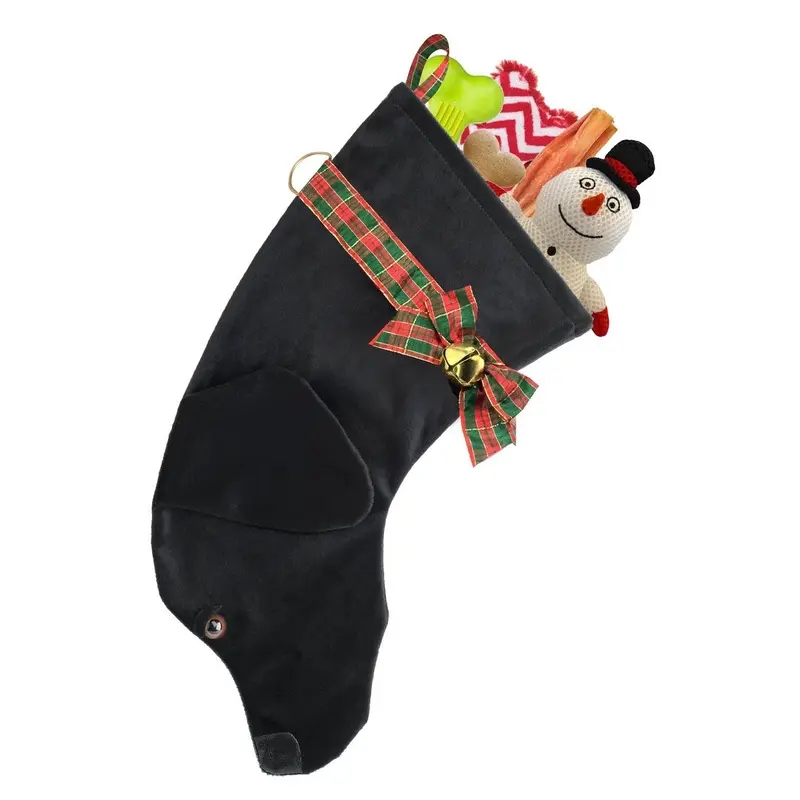 Black Labrador Decorative Dog Christmas Stocking
