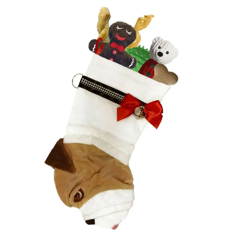 English Bulldog Decorative Dog Christmas Stocking