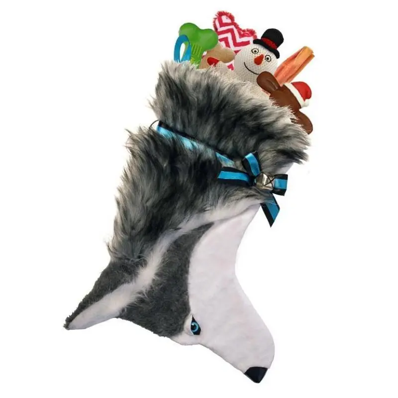 Husky Decorative Dog Christmas Stocking