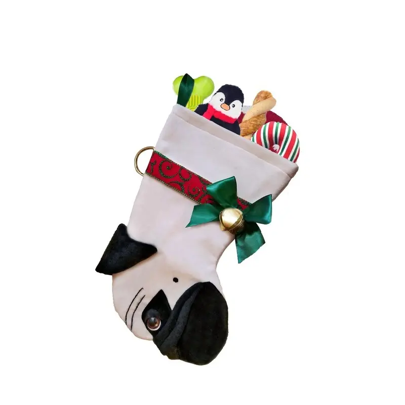 Pug Decorative Dog Christmas Stocking