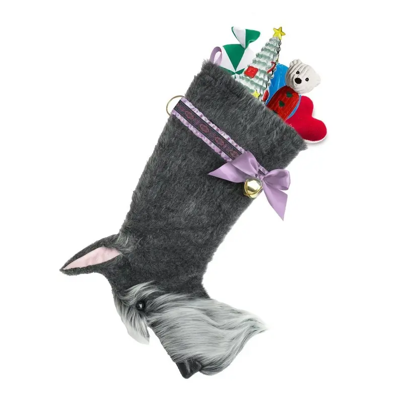Schnauzer Decorative Dog Christmas Stocking